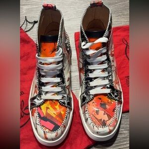 Graffiti Sneakers Size 9 (European Size 42) Men's